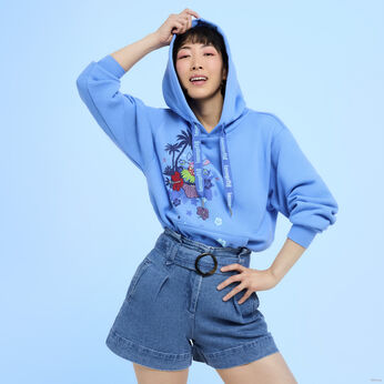 SDCC Limited Edition Stitch Floral Unisex Hoodie, Image 2